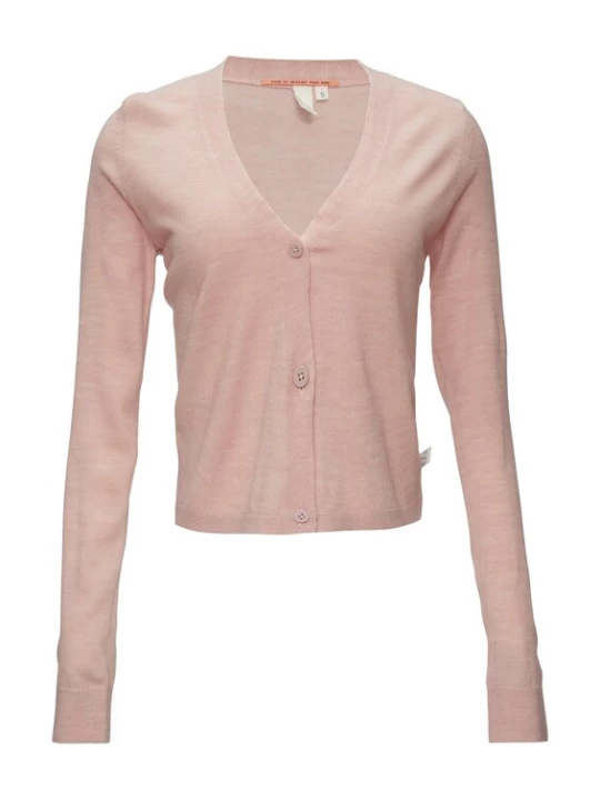 Foto van product QS Gebreid vest rosé