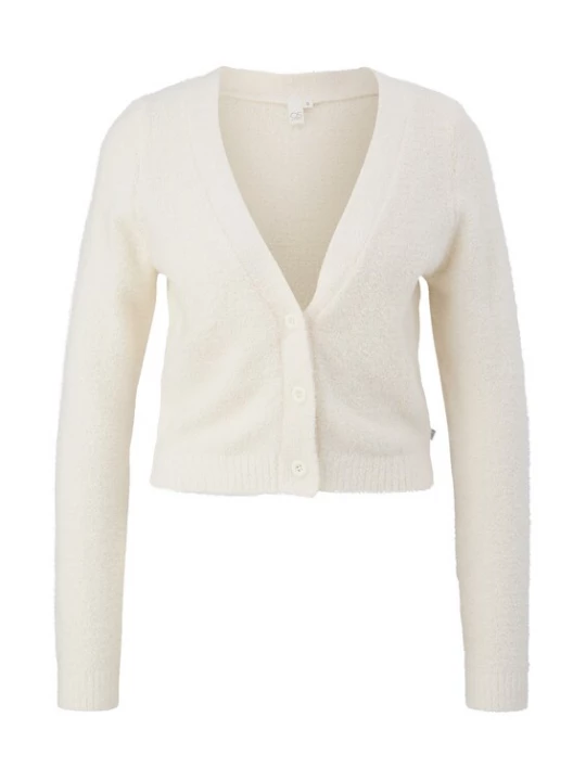 Foto van product QS Gebreid vest taupe