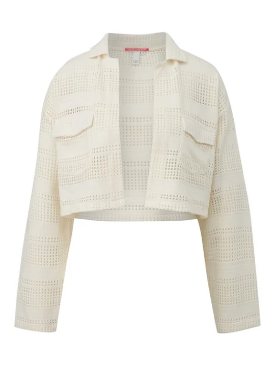 Foto van product QS Gebreid vest wit