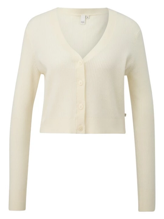 Foto van product QS Gebreid vest wit