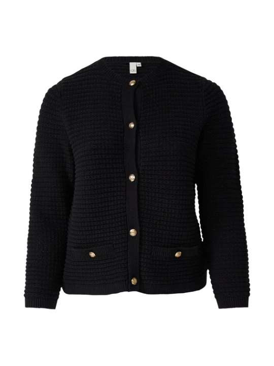 Foto van product QS Gebreid vest zwart