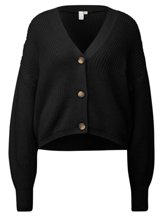 Foto van product QS Gebreid vest zwart