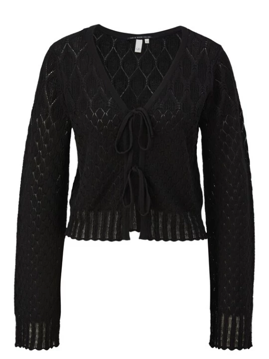 Foto van product QS Gebreid vest zwart