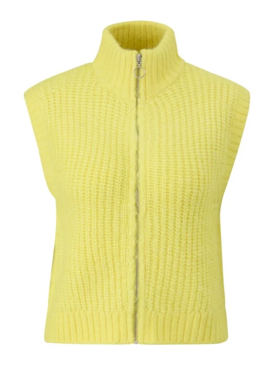 Foto van product QS Gebreide bodywarmer crème