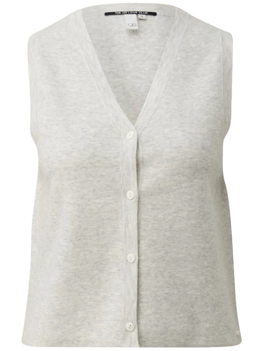 Foto van product QS Gebreide bodywarmer ecru