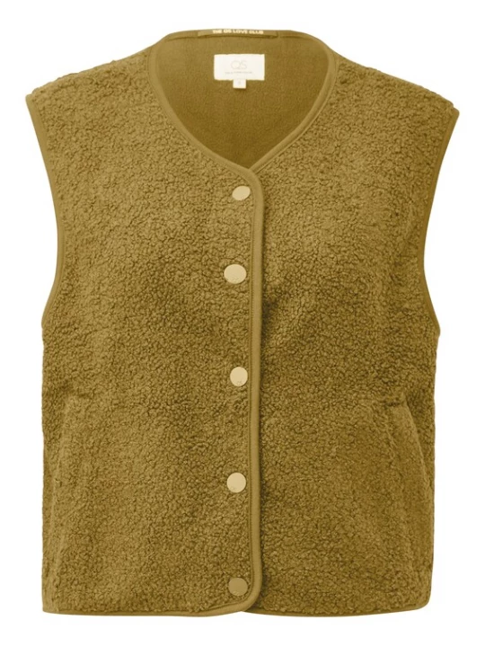 Foto van product QS Gebreide bodywarmer geel