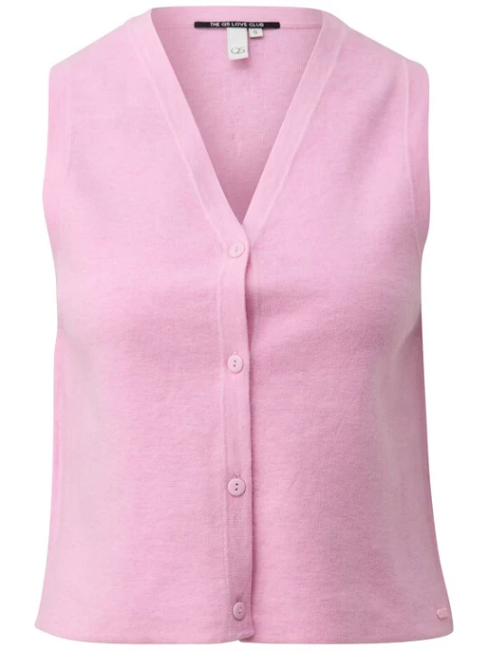 Foto van product QS Gebreide bodywarmer pink
