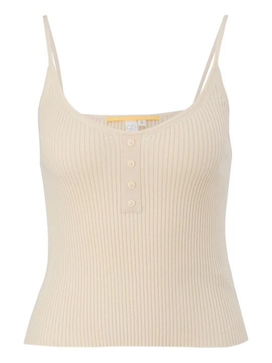 Foto van product QS Gebreide top beige