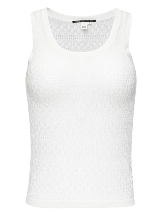 Foto van product QS Gebreide top wit