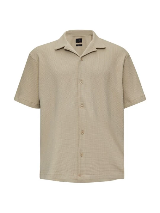 Foto van product QS Overhemd beige