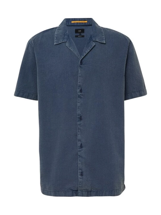 Foto van product QS Overhemd blauw denim