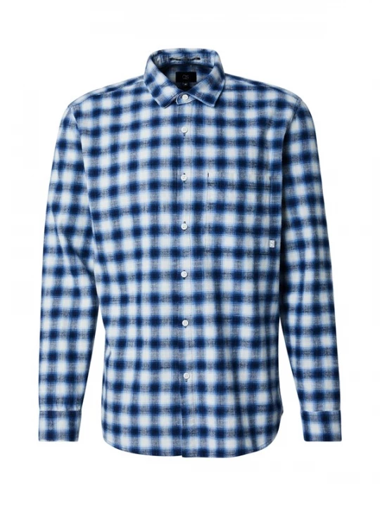 Foto van product QS Overhemd blauw / marine / wit