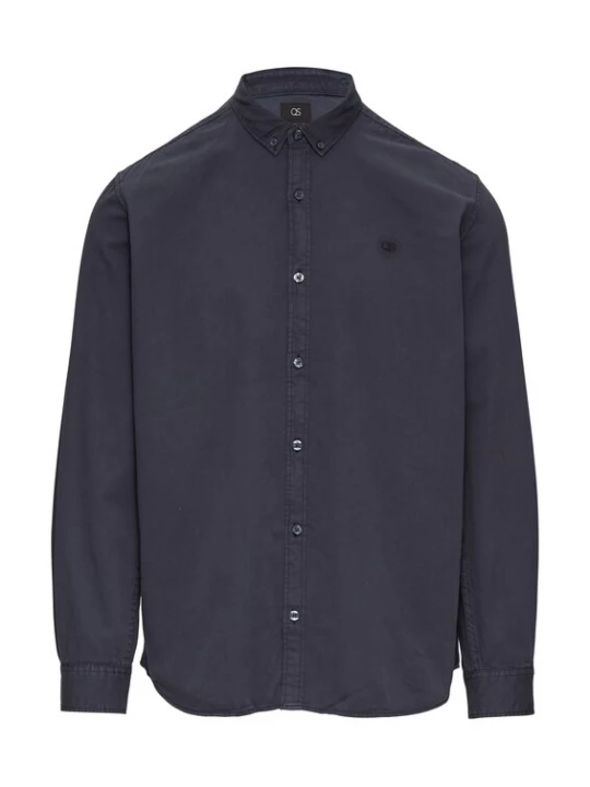 Foto van product QS Overhemd donkerblauw
