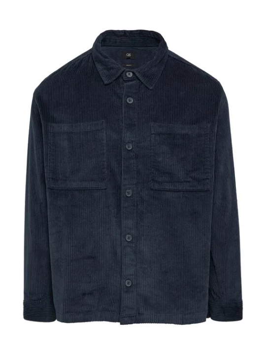 Foto van product QS Overhemd donkerblauw