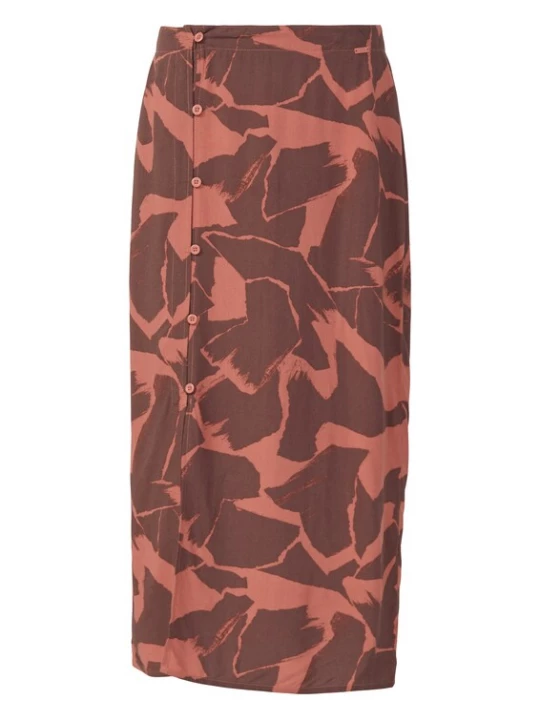 Foto van product QS Rok bruin / abrikoos
