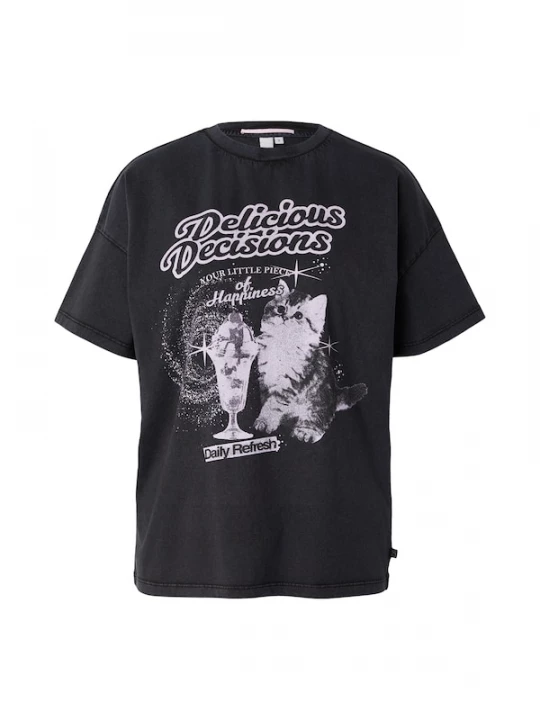 Foto van product QS Shirt antraciet / sering
