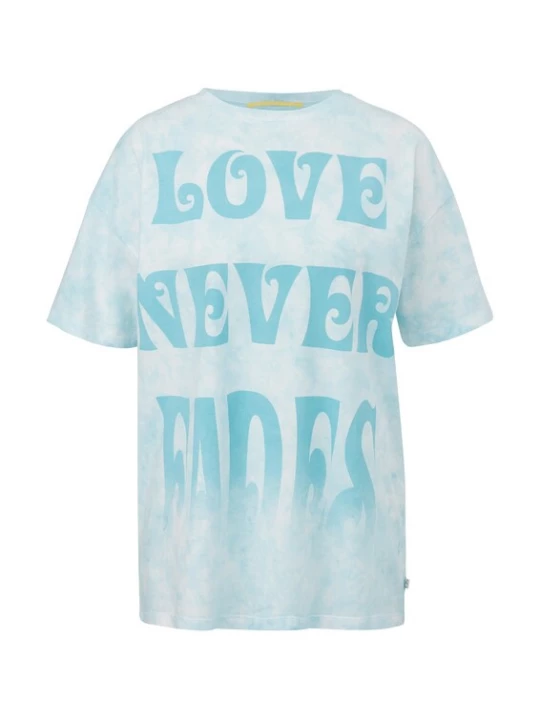 Foto van product QS Shirt aqua / lichtblauw