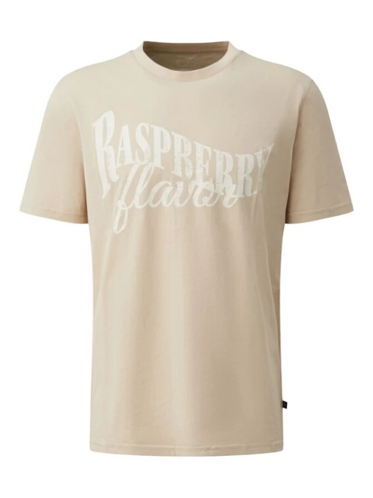 Foto van product QS Shirt beige / wit