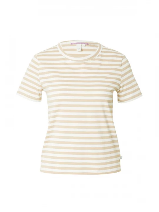 Foto van product QS Shirt beige / wit