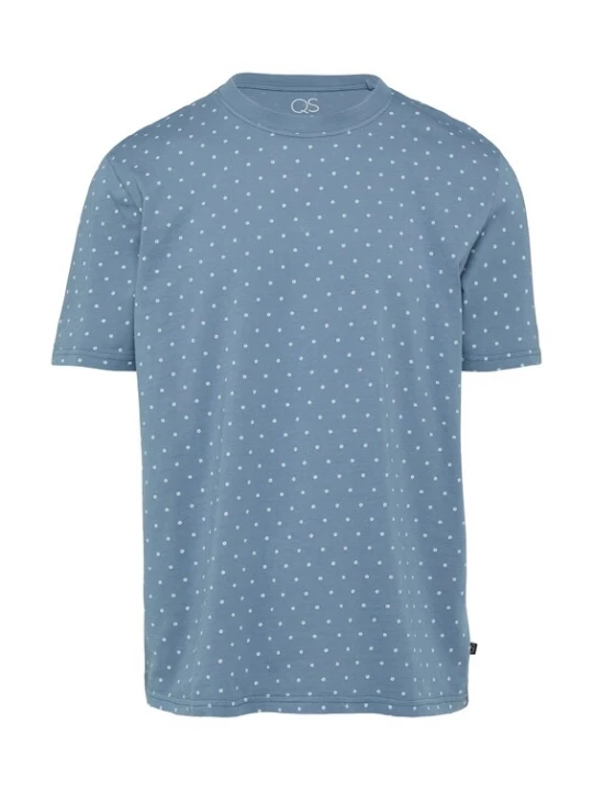 Foto van product QS Shirt blauw / wit