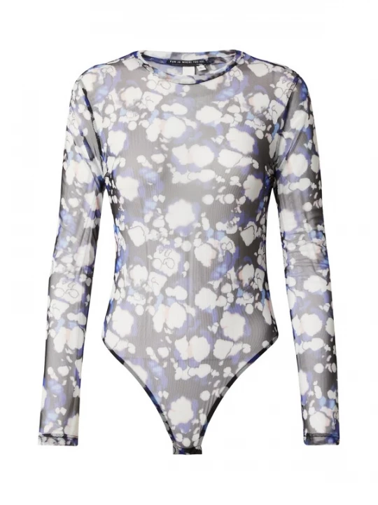 Foto van product QS Shirt body beige / royal blue / koningsblauw / donkergrijs / wit