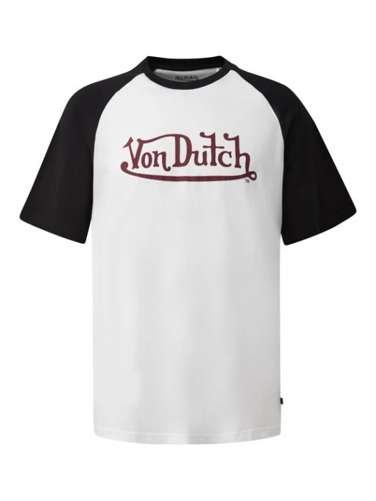 Foto van product QS Shirt bordeaux / zwart / wit