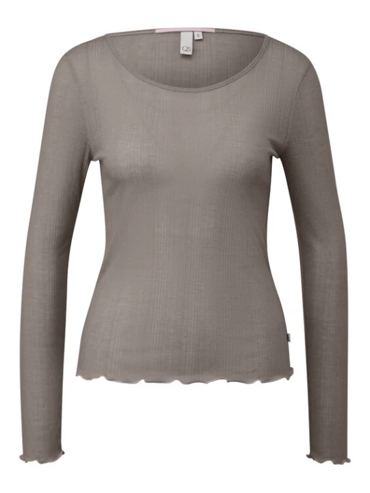 Foto van product QS Shirt bruin