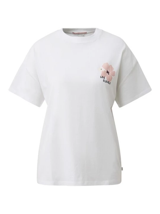 Foto van product QS Shirt bruin / braam / rosa / wit