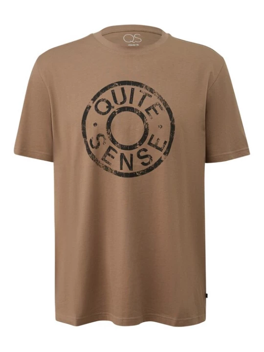 Foto van product QS Shirt bruin / zwart