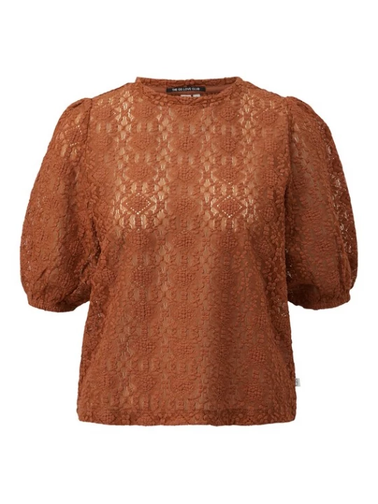 Foto van product QS Shirt cognac