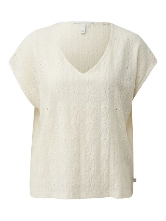 Foto van product QS Shirt crème