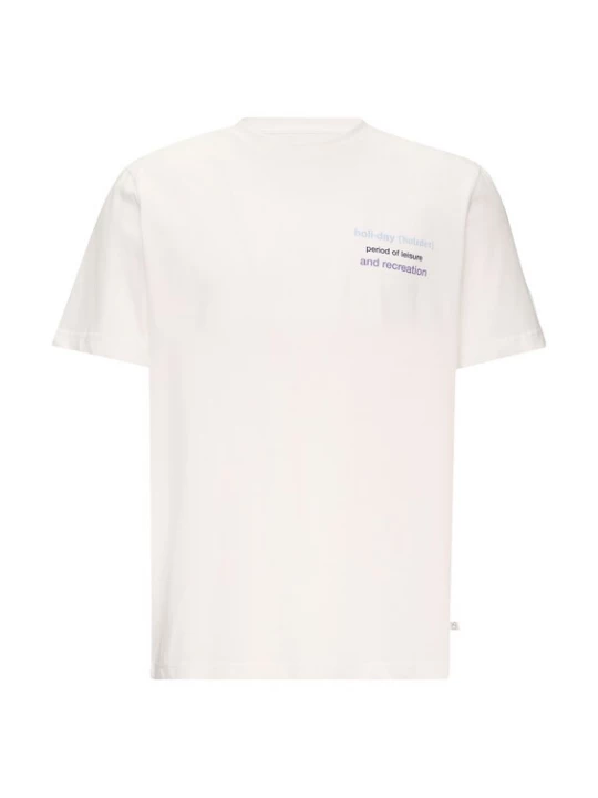 Foto van product QS Shirt crème / blauw / lila / zwart