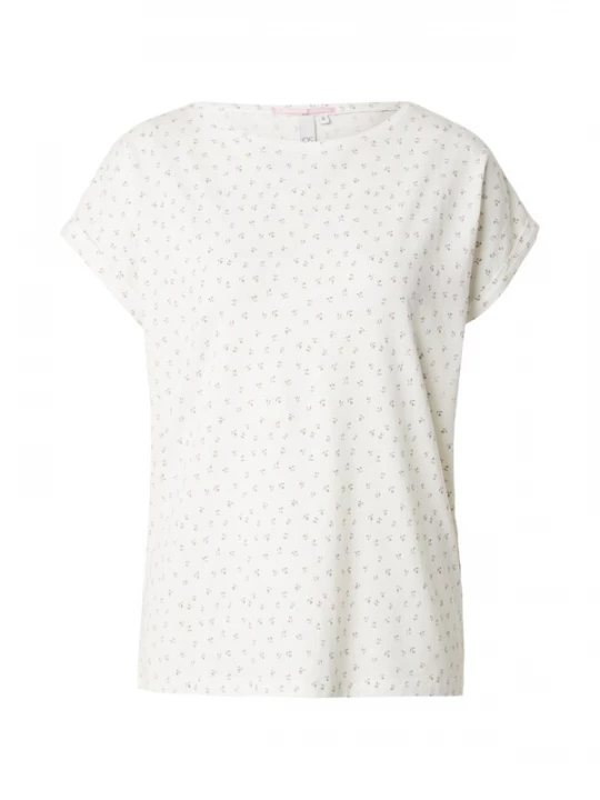 Foto van product QS Shirt crème / donkerbeige