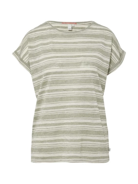 Foto van product QS Shirt crème / kaki