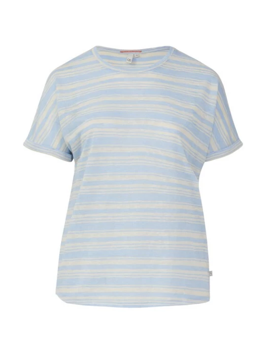 Foto van product QS Shirt crème / lichtblauw