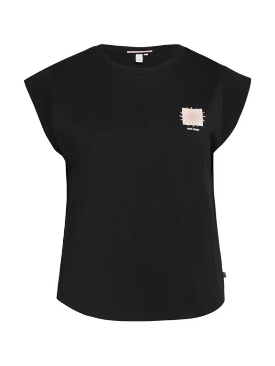 Foto van product QS Shirt crème / oudroze / zwart