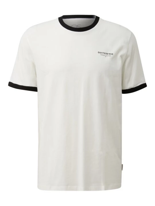 Foto van product QS Shirt crème / zwart