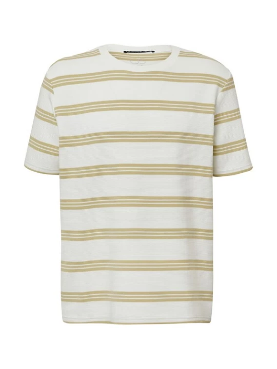 Foto van product QS Shirt donkerbeige / wit