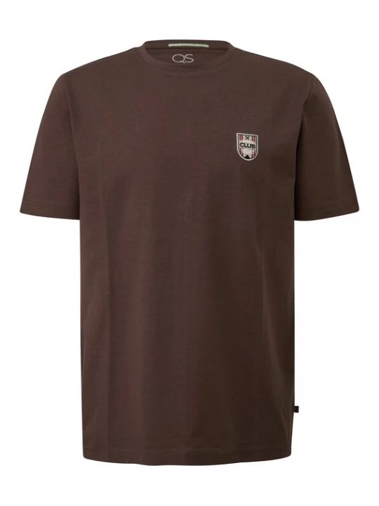 Foto van product QS Shirt donkerbruin