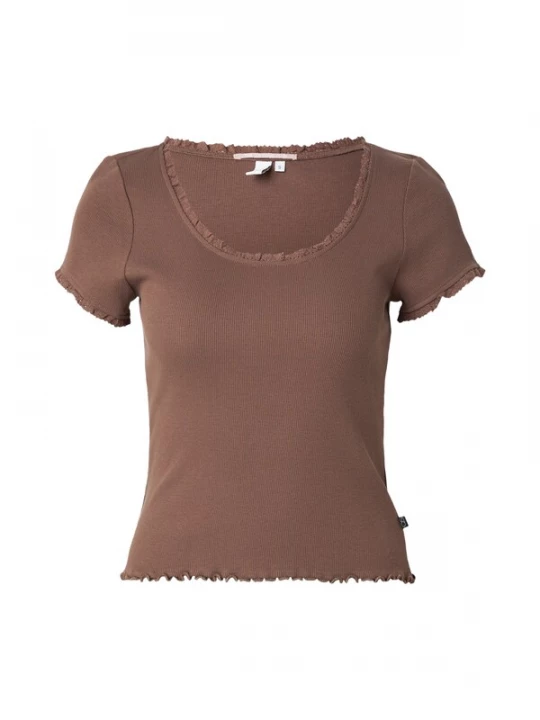 Foto van product QS Shirt donkerbruin