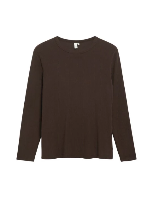 Foto van product QS Shirt donkerbruin