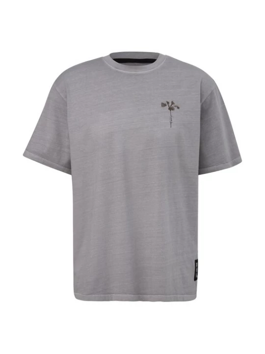 Foto van product QS Shirt donkerbruin / grijs
