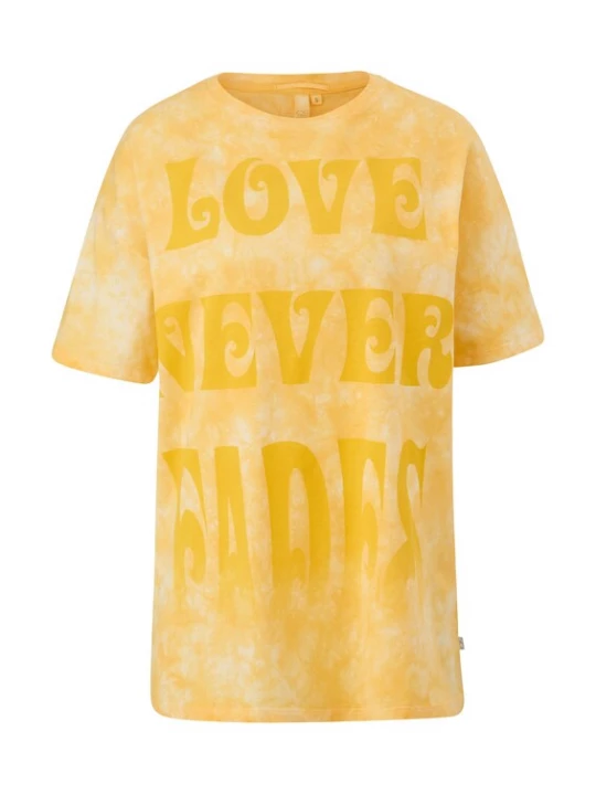 Foto van product QS Shirt geel / wit