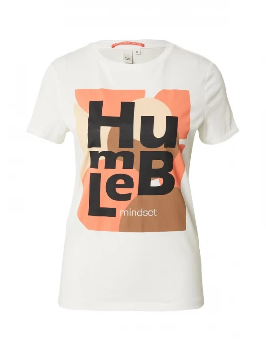 Foto van product QS Shirt gemengde kleuren / wit