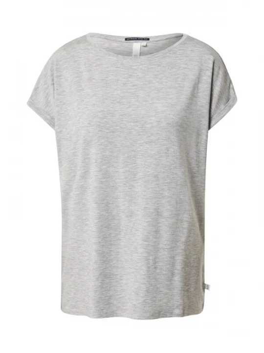 Foto van product QS Shirt grijs gemêleerd