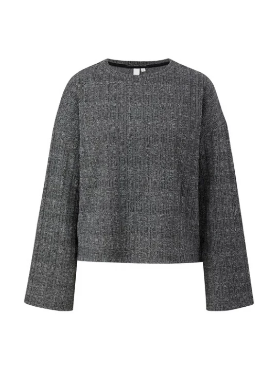 Foto van product QS Shirt grijs / lichtgrijs