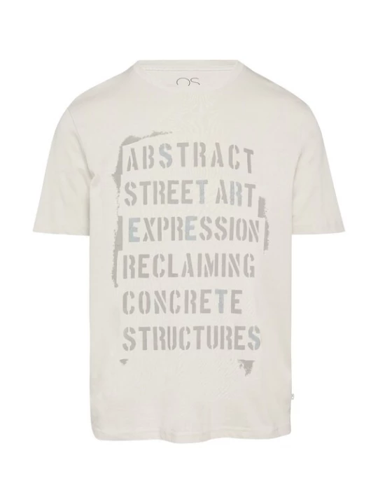 Foto van product QS Shirt grijs / lichtgrijs