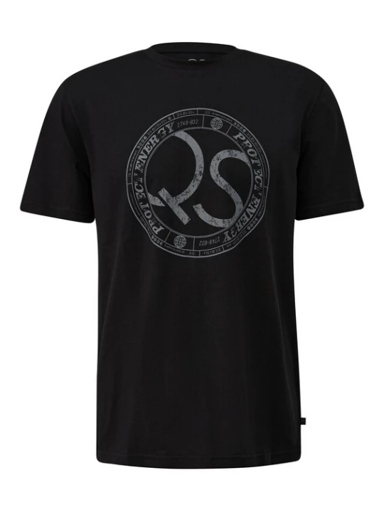 Foto van product QS Shirt grijs / zwart