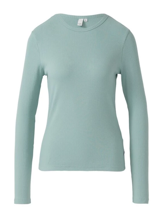 Foto van product QS Shirt jade groen