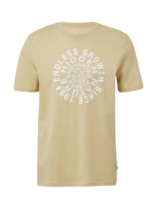 Foto van product QS Shirt kaki / wit